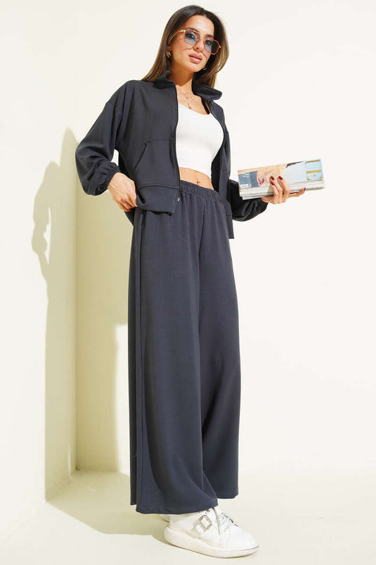 Bilek Lastikli Cepli Salaş Loyşa İkili Takım Füme