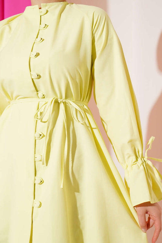 Ankle Tunnel Brit Button-Down Shirt Lime