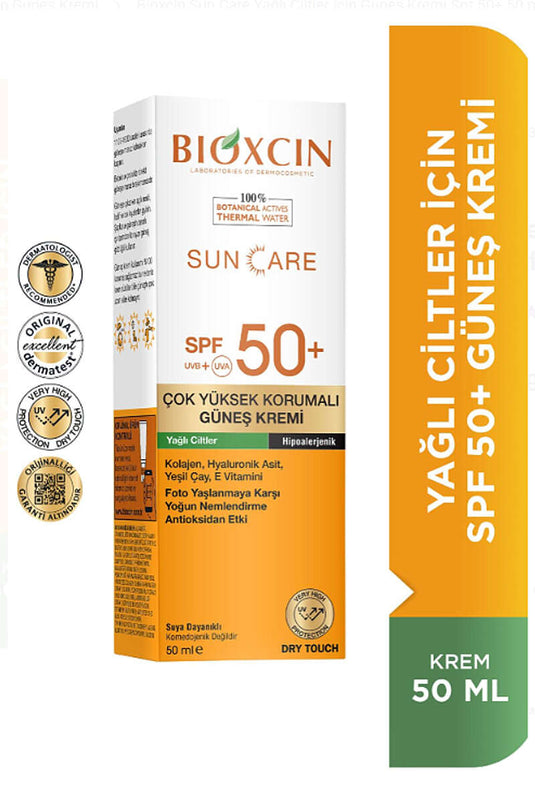 كريم وجه واقي من الشمس للبشرة الدهنية Bioxcin 50 مل