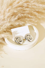 Boucles D'oreilles Créoles Entrelacées Argent