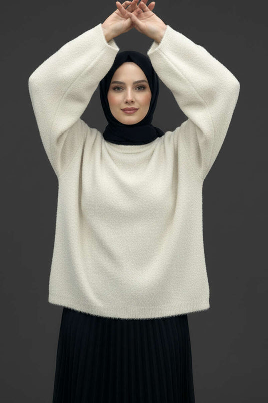 Bisiklet Yaka Basic Sakallı Kazak Taş