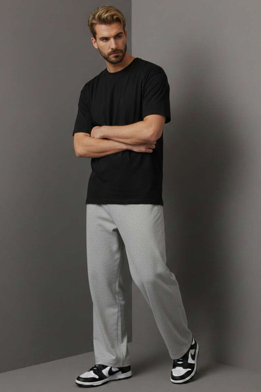 Crew Neck Men's T-Shirt Black