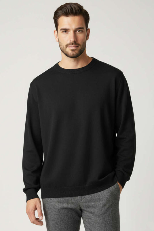 Fietshals Selanik Heren Trui Zwart