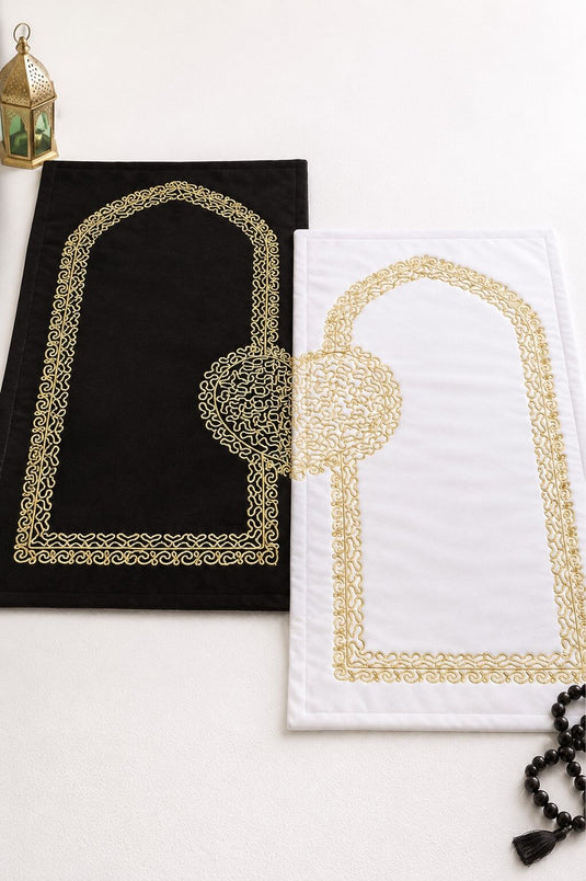Bohça - Ensemble de double seccade pour trousseau noir et blanc