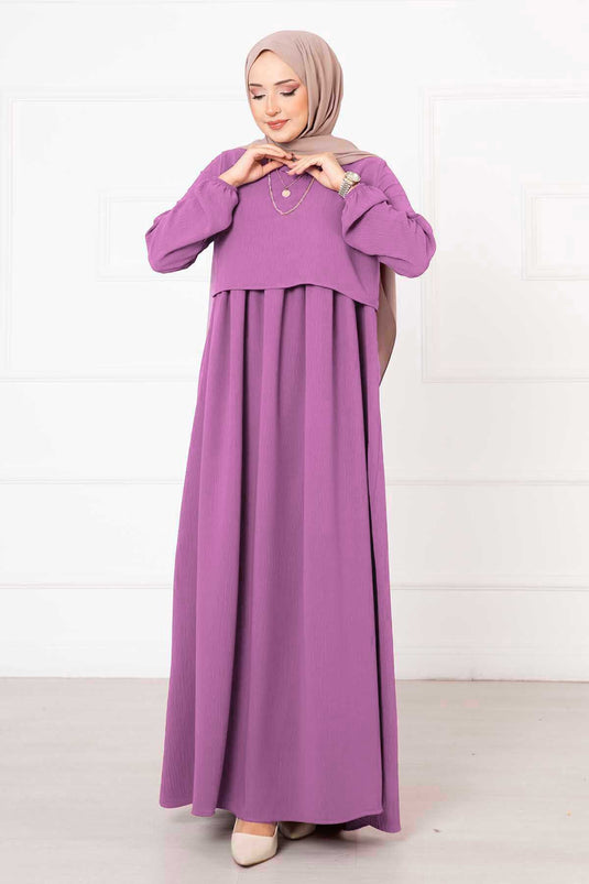 Bolero Look Hijab Dress Powder
