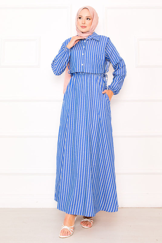 Robe hijab rayée Bolero en Saxe