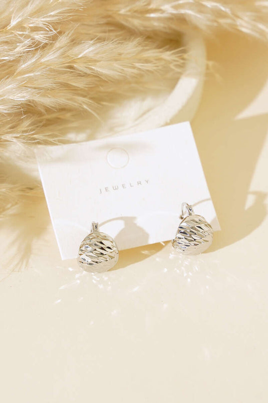 Boucles d'oreilles Bombe en argent