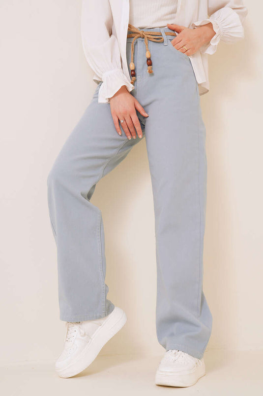 Boru Leg Bondi Blue Jean Pants