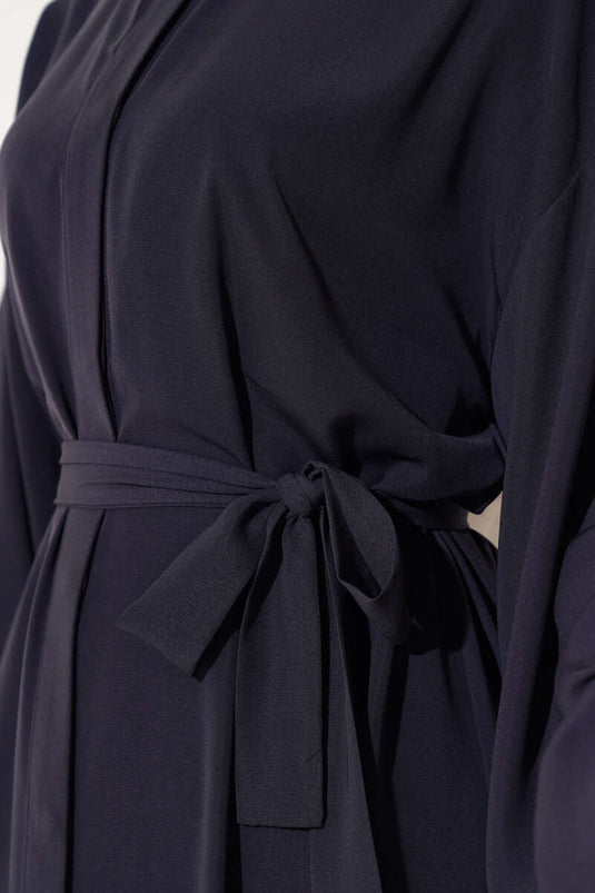 Abaya Boutonnée Anthracite