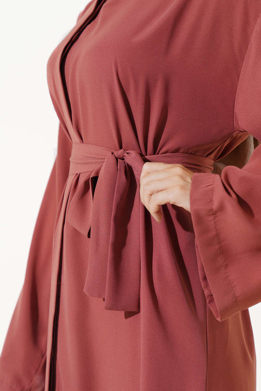 Abaya boutonnée, Dusty Rose