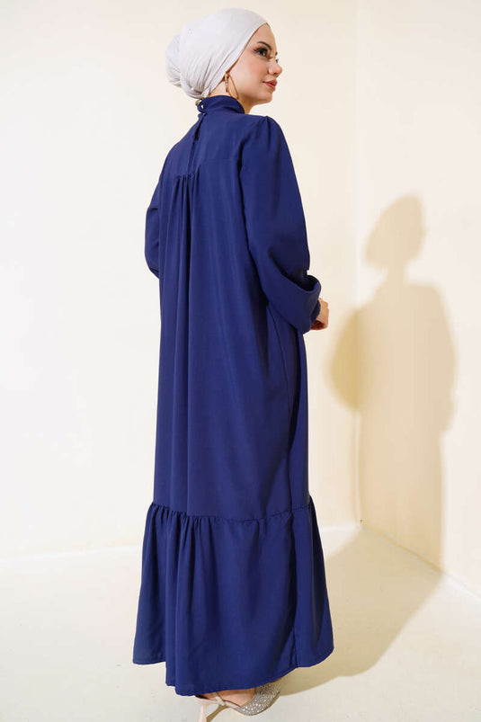 Robe à Nouer au Cou Bleu Marine