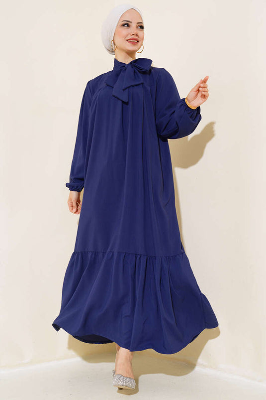 Robe à Nouer au Cou Bleu Marine