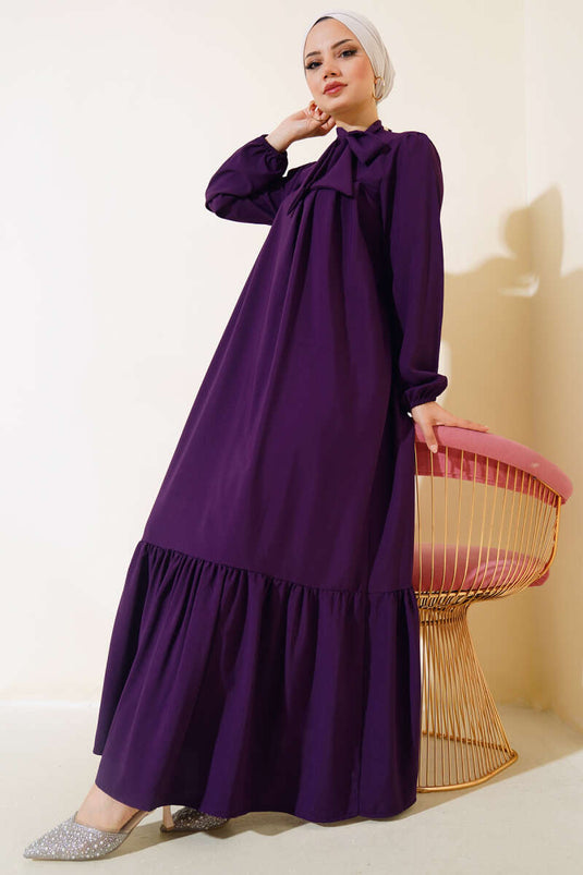 Robe à nouer au cou Violet