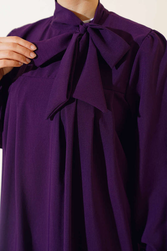 Robe à nouer au cou Violet