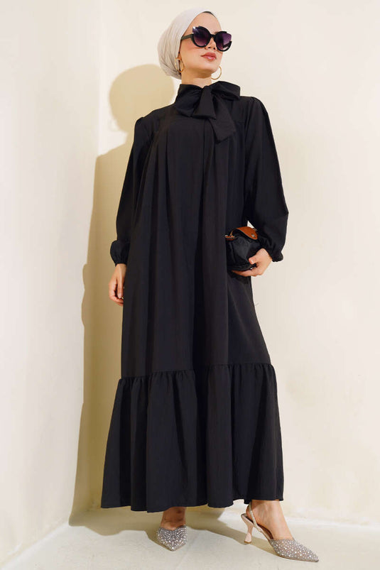 Robe à nouer au cou Noir