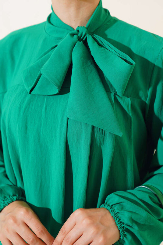 Robe à nouer au cou Vert