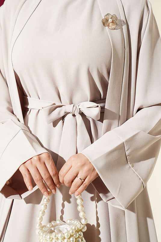 Abaya-Set Mit Brosche Und Accessoires