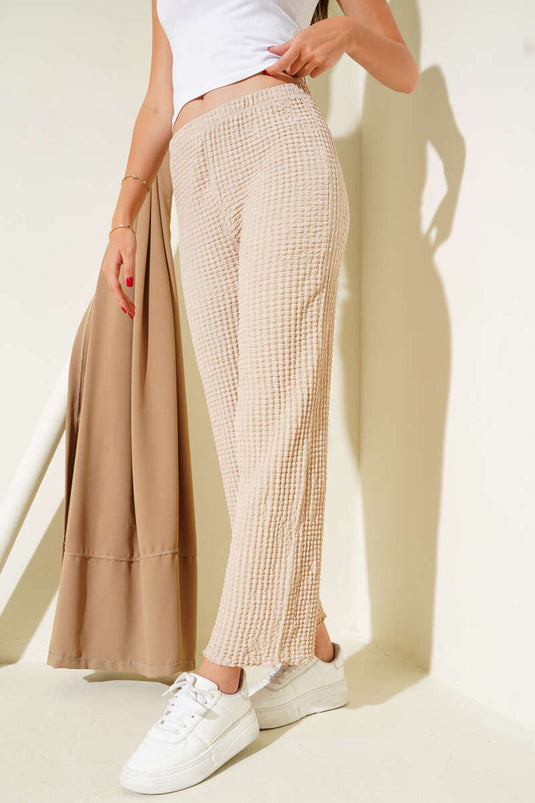 بنطال منتفخ بيج