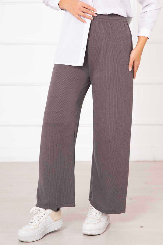 Burgundy Pants Gray