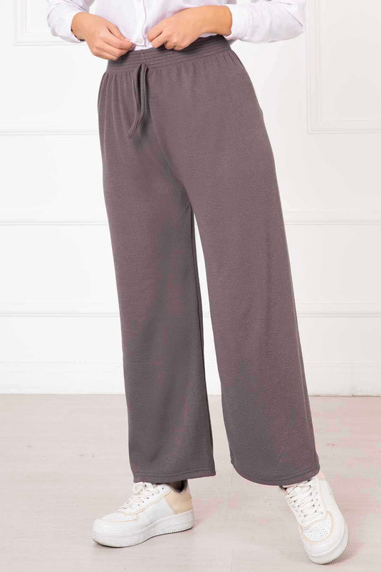 Burgundy Pants Gray