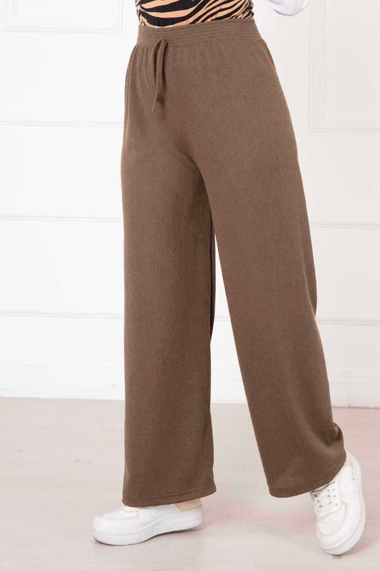 Burgundy Trousers Beige