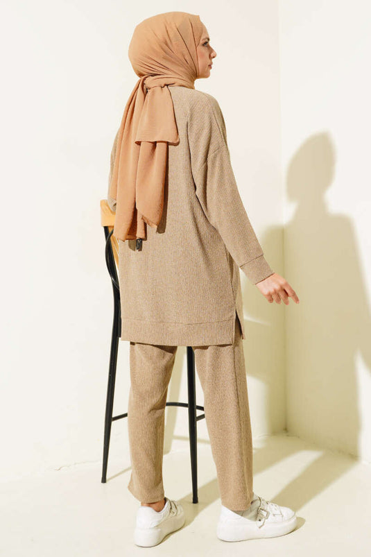 Ensemble tunique deux pièces Bürümcük Basic Camel
