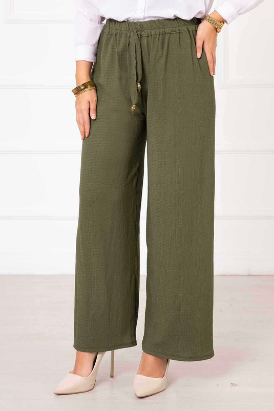 Crumpled Pants Khaki