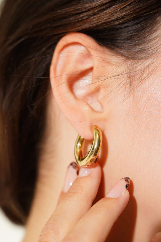Large Gold Hoop Earrings