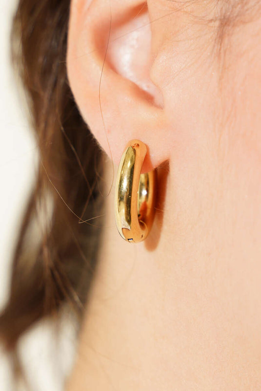 Large Gold Hoop Earrings