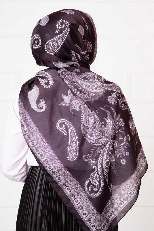 "Çalıkuşu Patterned Cotton Scarf -11"