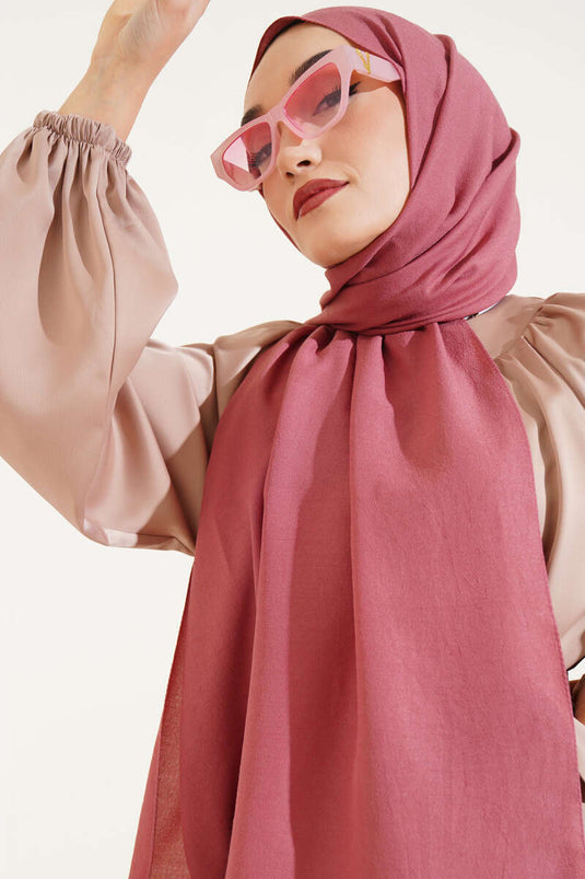 Châle Cazz Plain Rose poudré