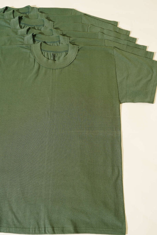 Cennetoğlu 6'lı Erkek Bisiklet Yaka Fanila Haki