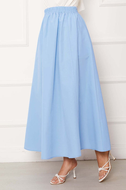 Jupe sportive Terikoton à poches détaillées, bleu bébé