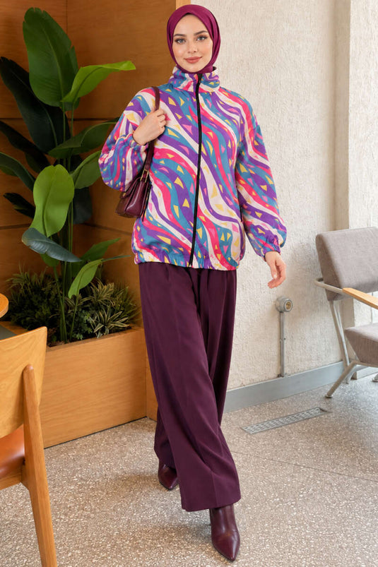 Veste À Poches Multicolore 1