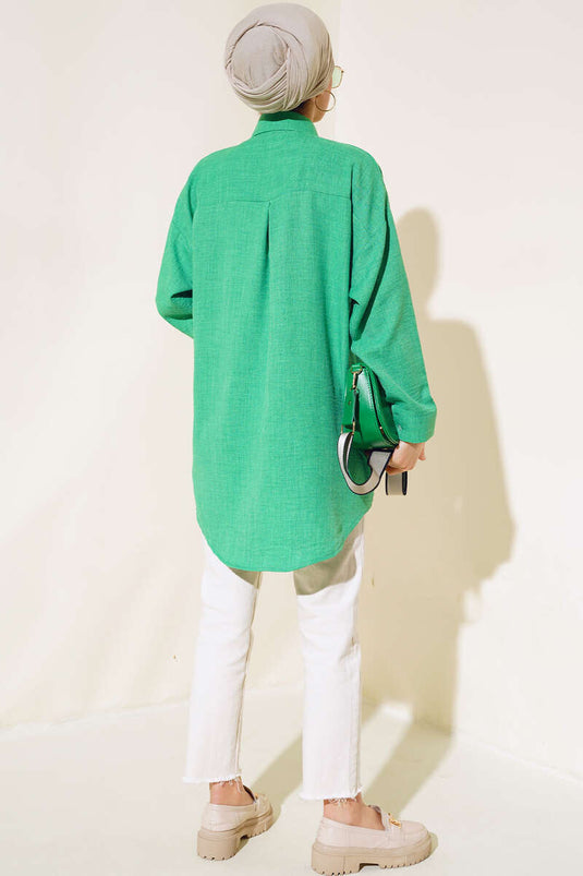 Cepli Keten Gömlek Benetton