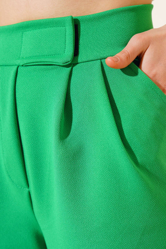 Benetton Casual Pleated Trousers with Pockets