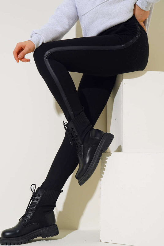 Collants noirs à poches