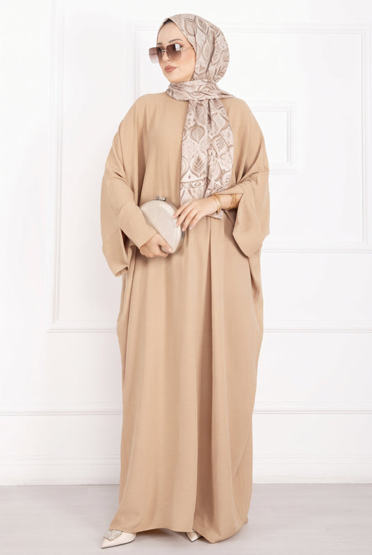 Ceyda Tesettür Abaya Bej