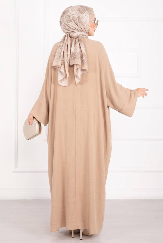 Ceyda Tesettür Abaya Bej