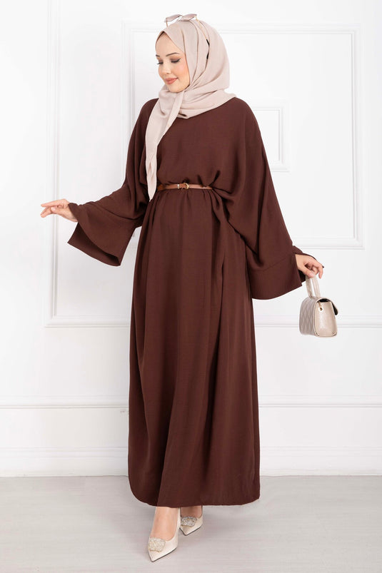 Ceyda Tesettür Abaya Kahve