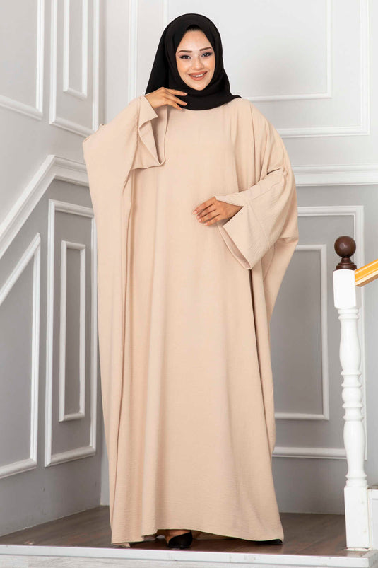 Ceyda Tesettür Abaya Krem