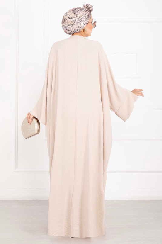 Ceyda Tesettür Abaya Krem