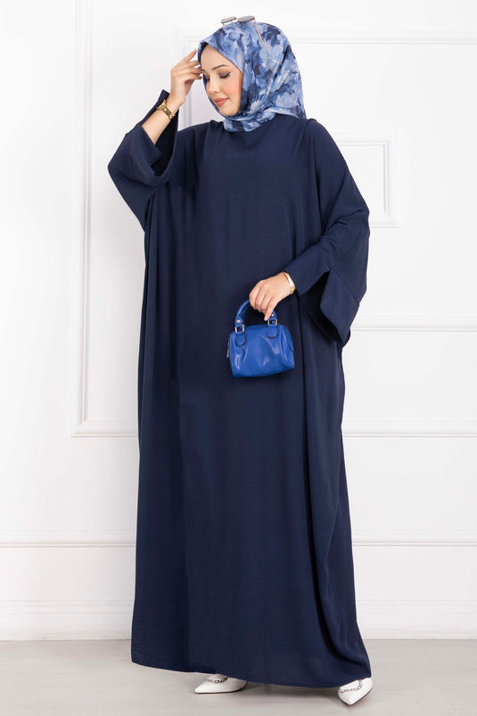 Ceyda Tesettür Abaya Lacivert