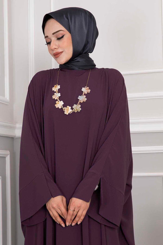 Ceyda Hijab Abaya Pflaume