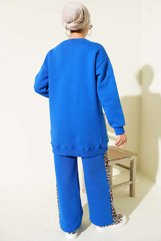 Ciao Leopardenmuster Dreifaden-Zweiteiler Saxe