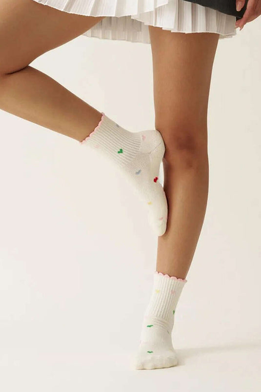 Blumenmuster Pilates Socken, Verschiedene 1