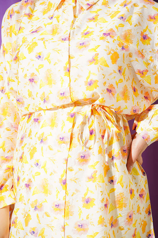 Camicia Lunga Con Motivi Floreali Asorti 6