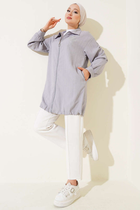 Flower-Bearing Tree Bark Cover Grey