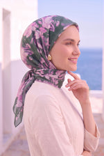 Collection De Foulards Floraux Émeraude
