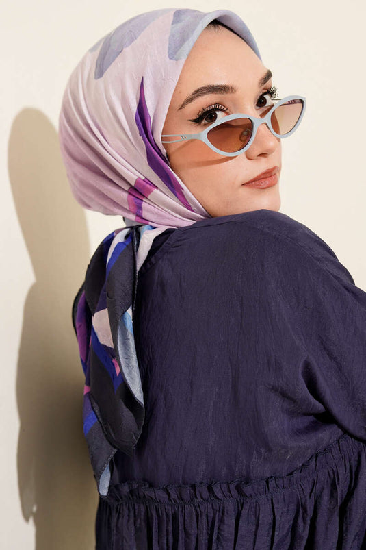 وشاح بامبو مخطط مزين بالزهور من بارليمنت